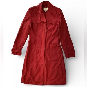 ARMANI EXCHANGE Women’s Long Red Water & Weather Resistant Coat/Jacket SZ XS